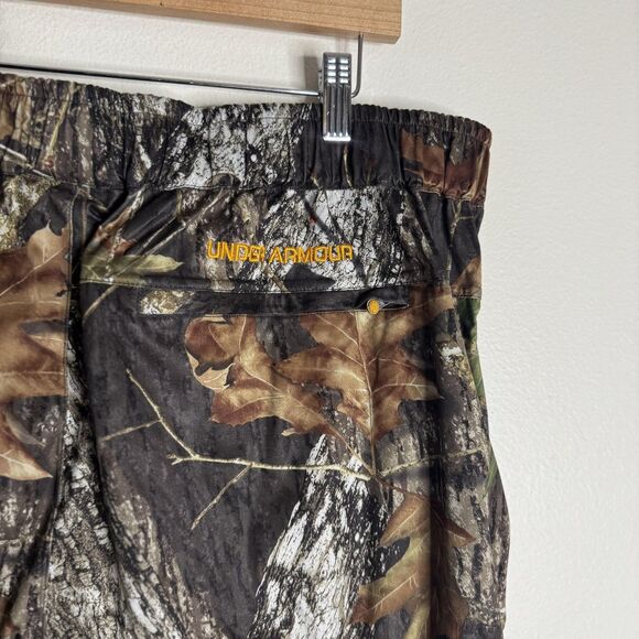 Under Armour Pants Mens XL Mossy Oak Camo Waterproof Hunting Outdoor Lined - Picture 11 of 14